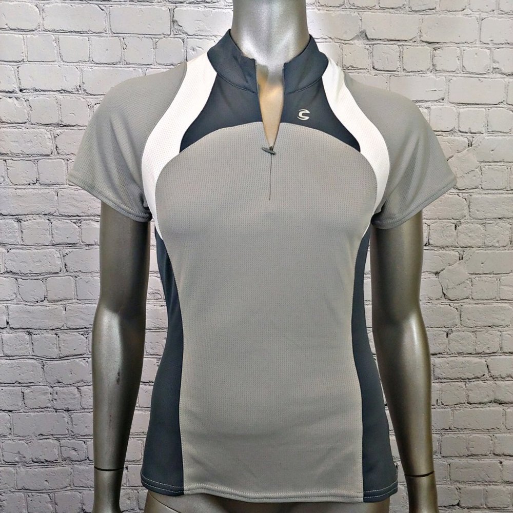 Cannondale Gray & White Cycling Jersey Size Medium